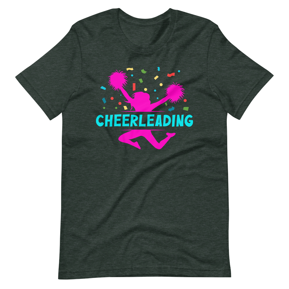 Cheerleading Pomms T-Shirt für Mädchen und Frauen