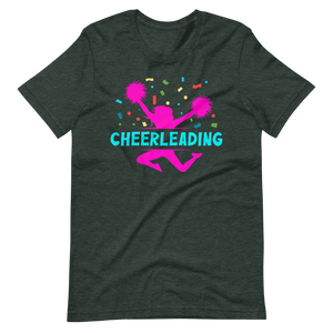 Cheerleading Pomms T-Shirt für Mädchen und Frauen
