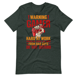 Gamer Hard at Work Shirt! Gaming T-Shirt Fun Gamer Gamelover Funny Working