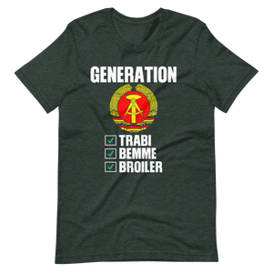 Generation DDR T-Shirt, Trabi, Bemme, Broiler