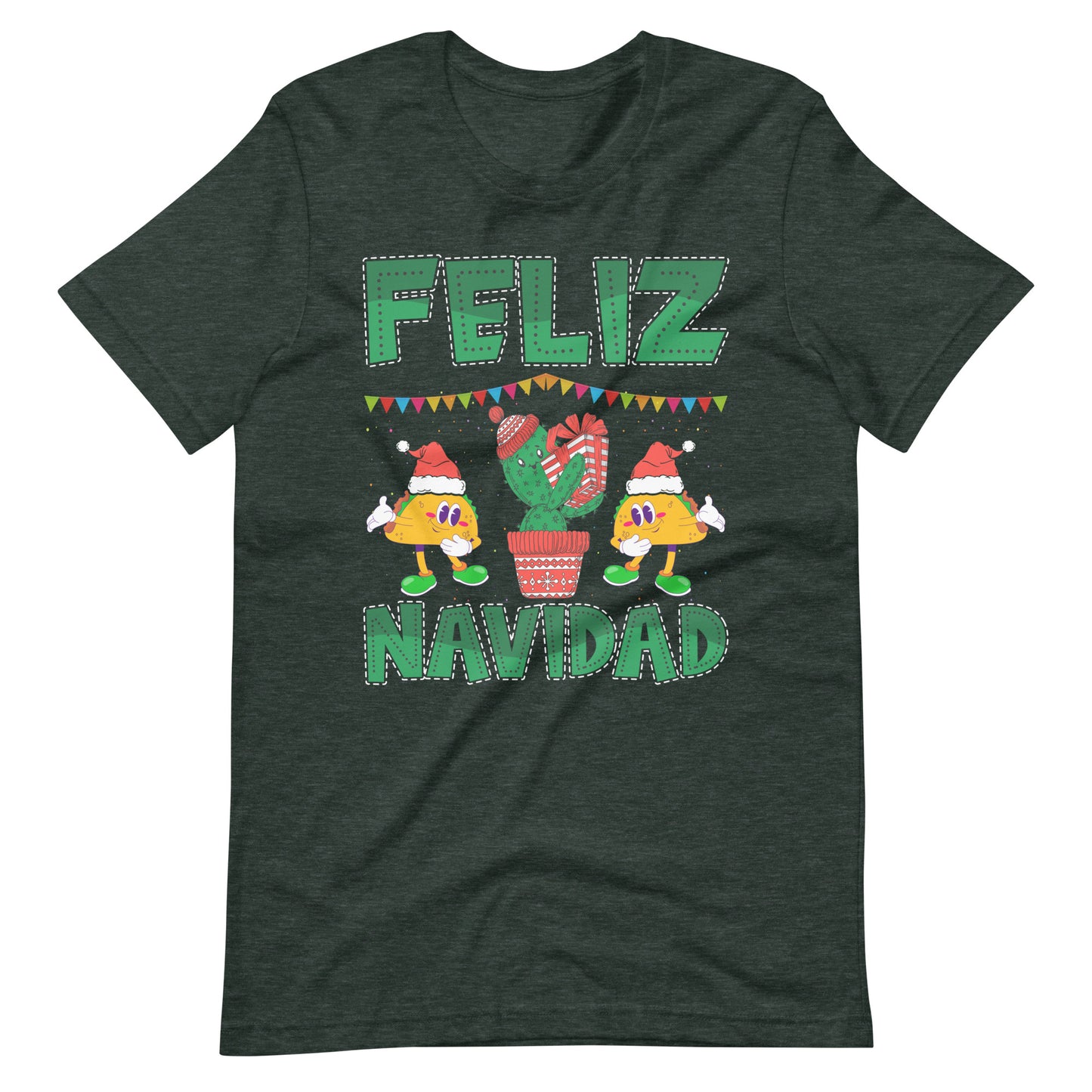 Frohe Weihnachten T-Shirt: Feliz Navidad, Merry Christmas