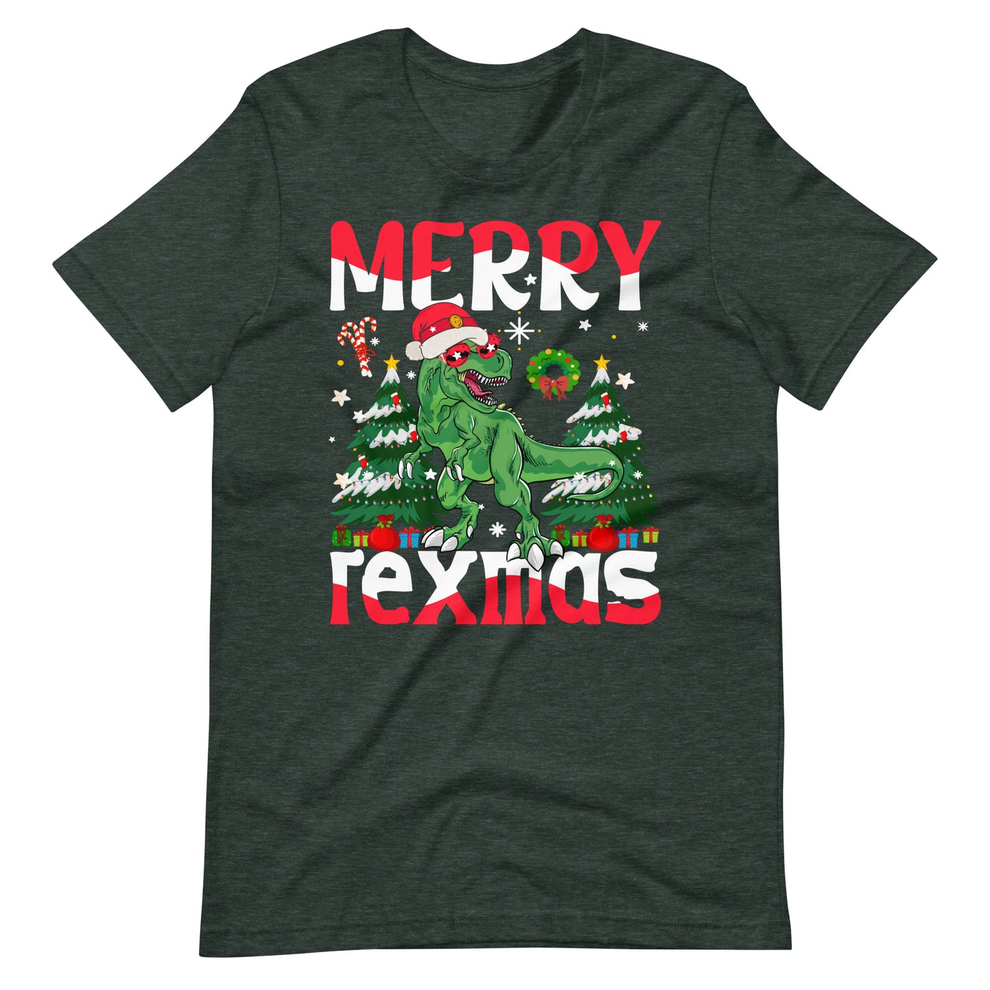 Merry Rexmas Christmas - Dino Weihnachten T-Shirt