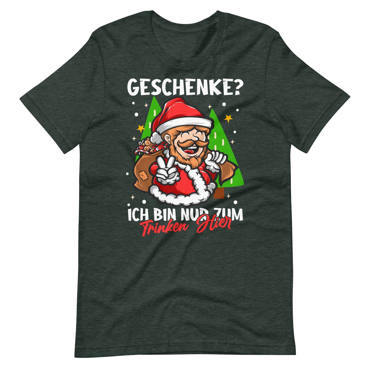 Weihnachten, hier nur zum Trinken! Lustiges Weihnachts-T-Shirt