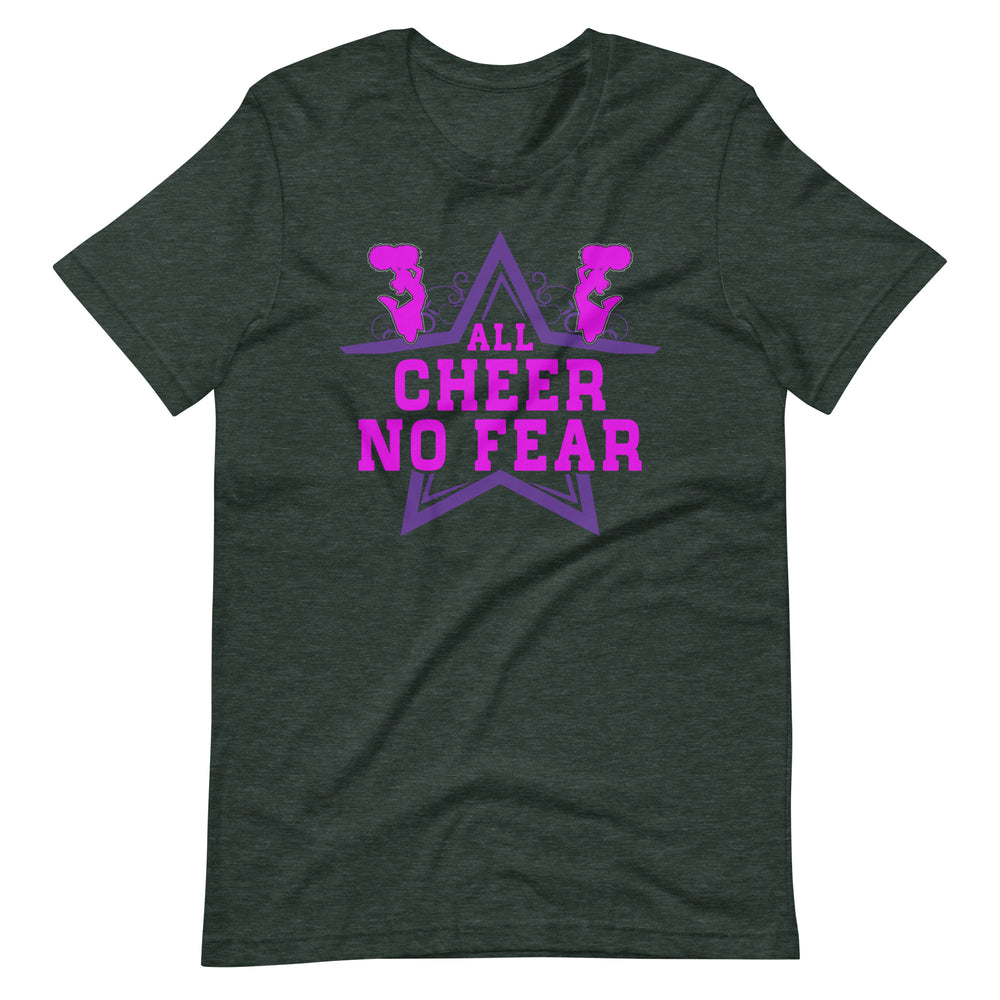 Cheerleading Leidenschaft pur! 'All Cheer, No Fear' T-Shirt für wahre Fans