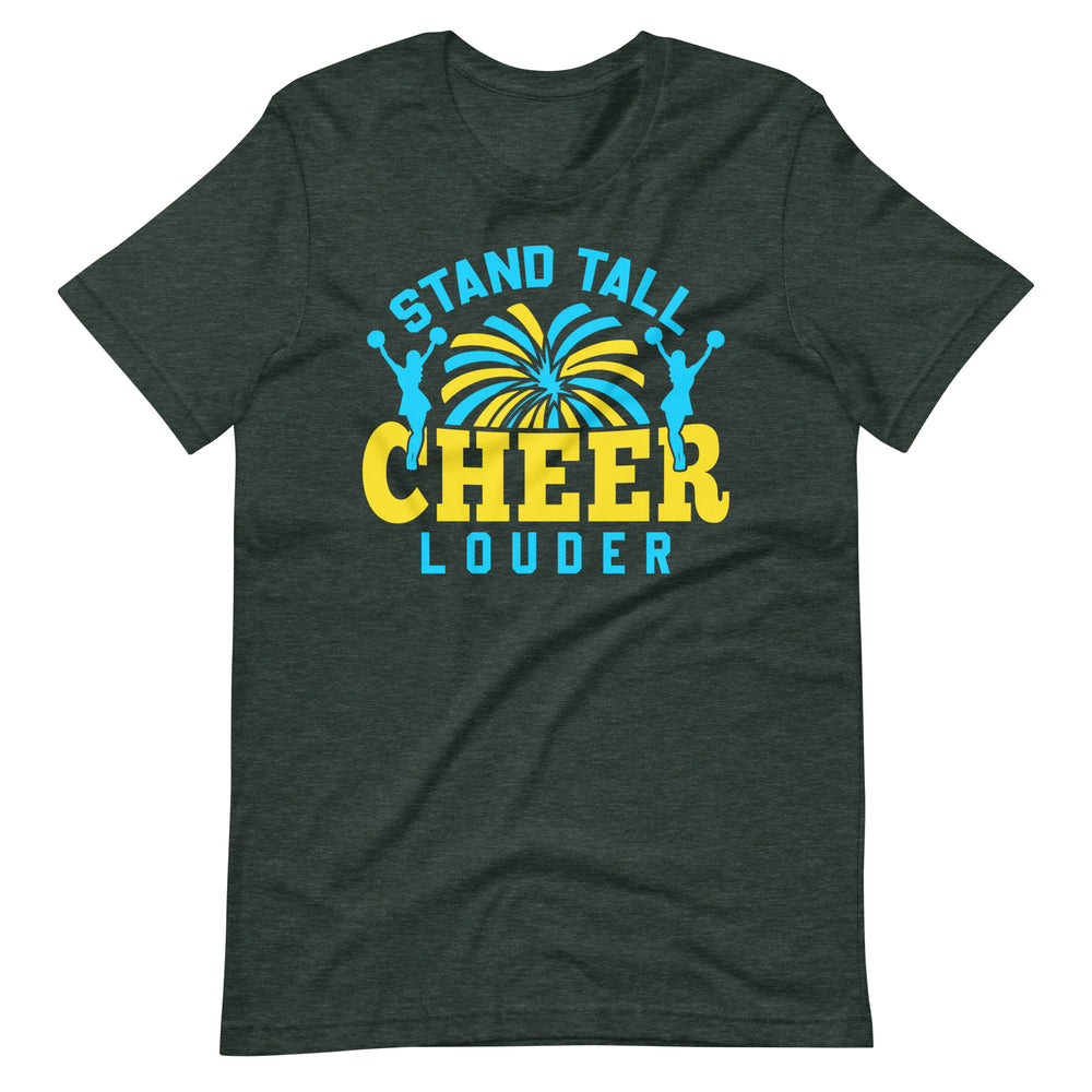 Steh groß, jubel lauter: T-Shirt mit inspirierendem Cheerleader-Spruch für Selbstbewusstsein