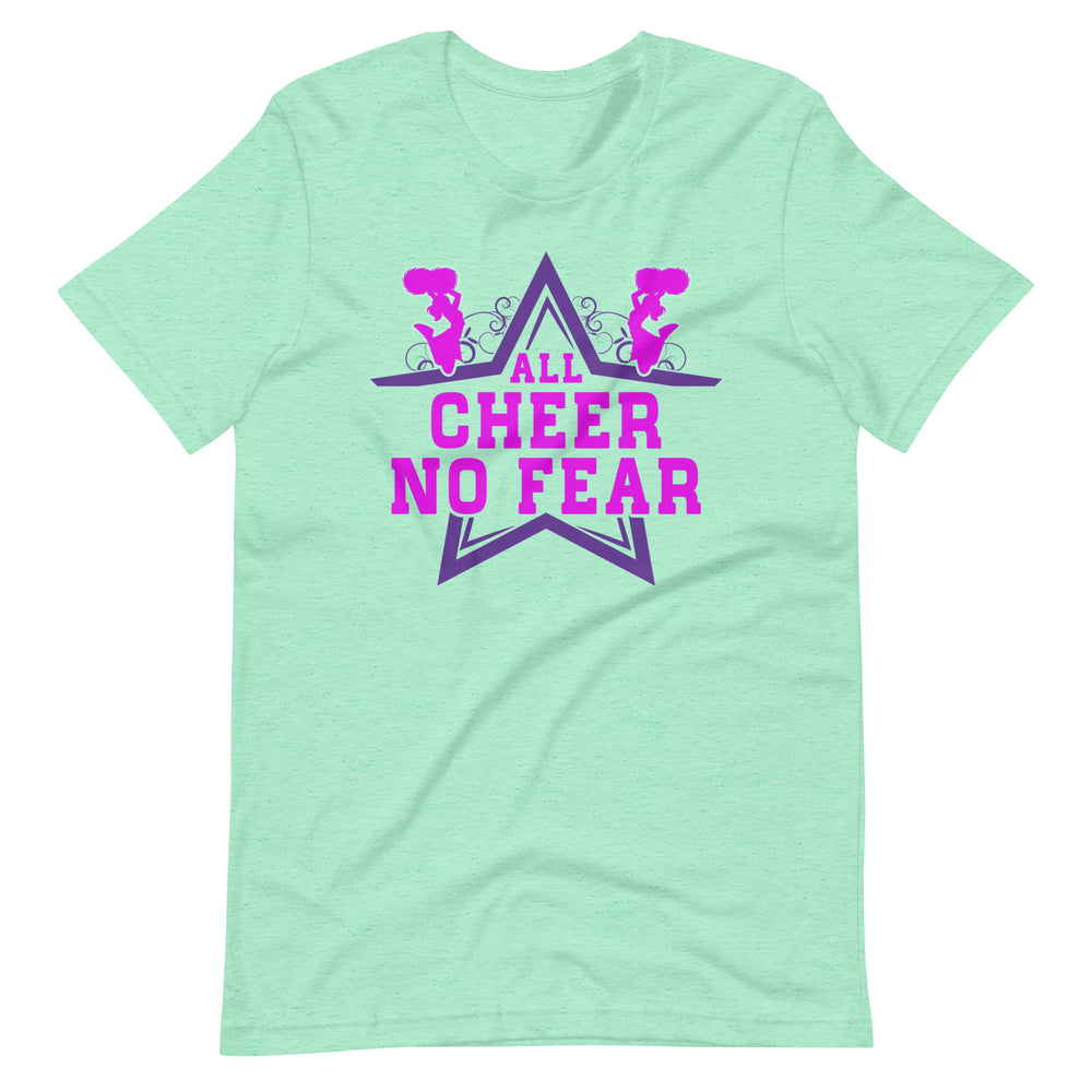 Cheerleading Leidenschaft pur! 'All Cheer, No Fear' T-Shirt für wahre Fans