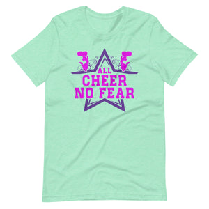 Cheerleading Leidenschaft pur! 'All Cheer, No Fear' T-Shirt für wahre Fans