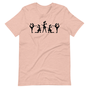Cheerleading T-Shirt mit Multi-Logo-Design