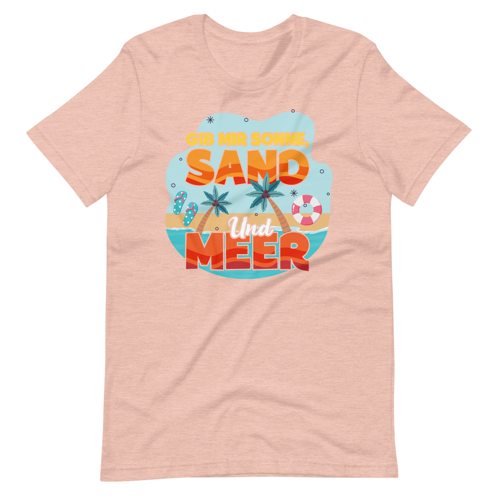 Lustiges T-Shirt "Sonne, Sand, Meer!" für den Sommer | Trendiger Look