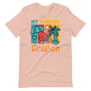 Sommer-T-Shirt "Sonnige Grüße!" | Positiver Style