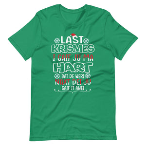 Last Christmas I gave you my heart. Wrong typing. Funny Weihnachten T-Shirt