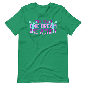 Erfolgreich vereint: One Team, One Dream, One Victory! Cheerleader T-Shirt für Sieg und Stil