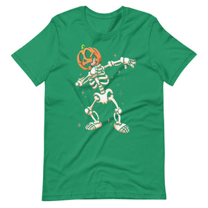 Halloween T-Shirt: Dancing Skull - Tanzendes Skelett, gruselig und stilvoll