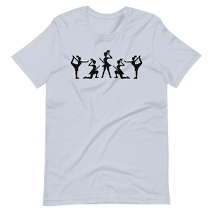 Cheerleading T-Shirt mit Multi-Logo-Design