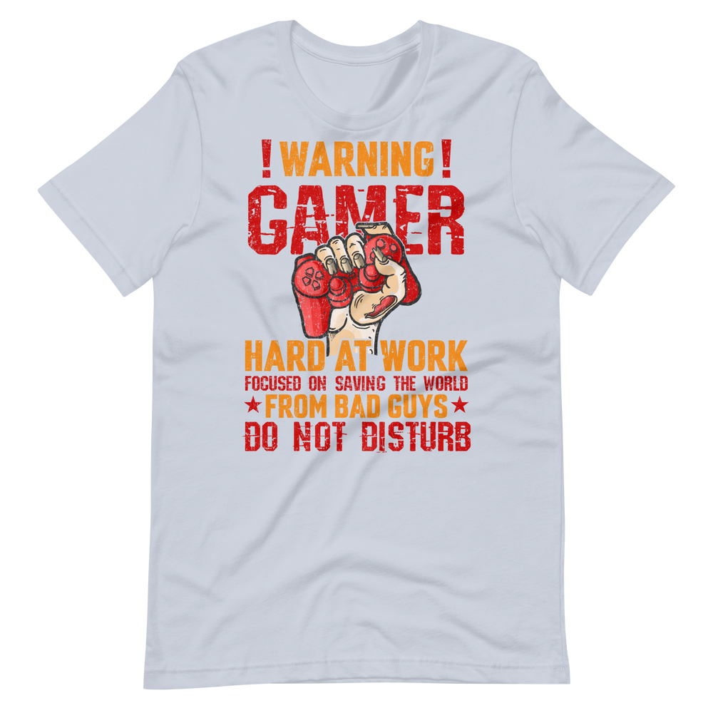 Gamer Hard at Work Shirt! Gaming T-Shirt Fun Gamer Gamelover Funny Working