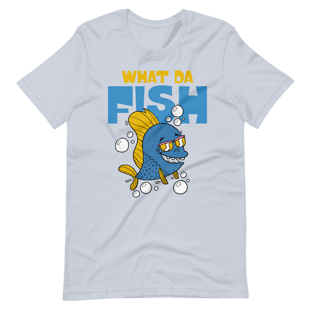 Kaufe jetzt mein lustiges T-Shirt "Lustiger Angler, was der Fisch"