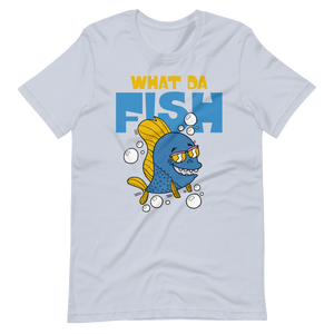 Kaufe jetzt mein lustiges T-Shirt "Lustiger Angler, was der Fisch"