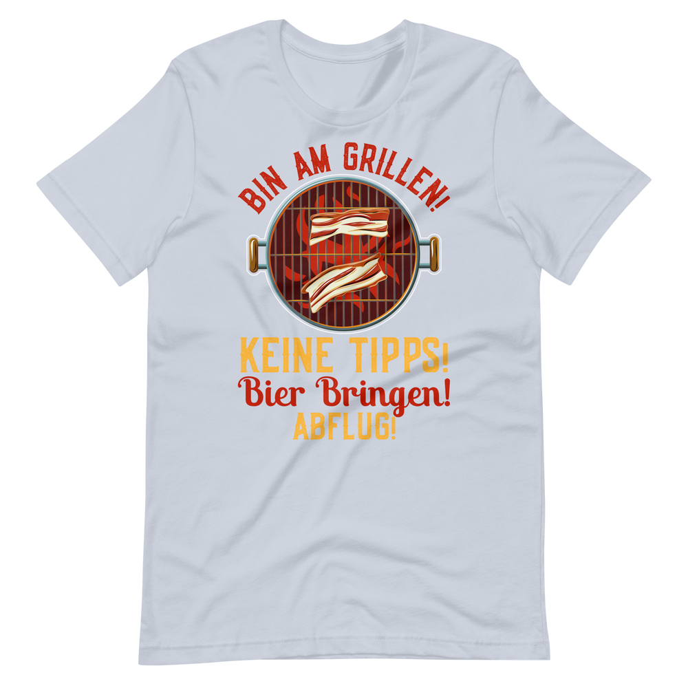 Lustiges Grill T-Shirt - Keine Tipps, Bier her und Abflug!