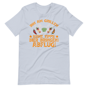 Lustiges Grill T-Shirt - Bin am Grillen!