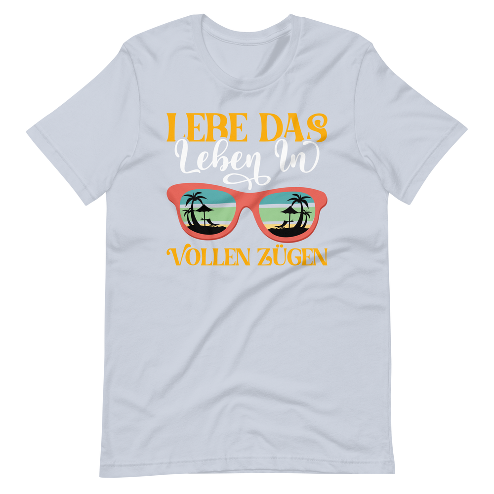 Sommer-T-Shirt "Lebe das Leben!" | Positiver Style