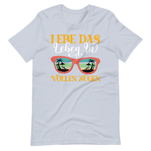 Sommer-T-Shirt "Lebe das Leben!" | Positiver Style
