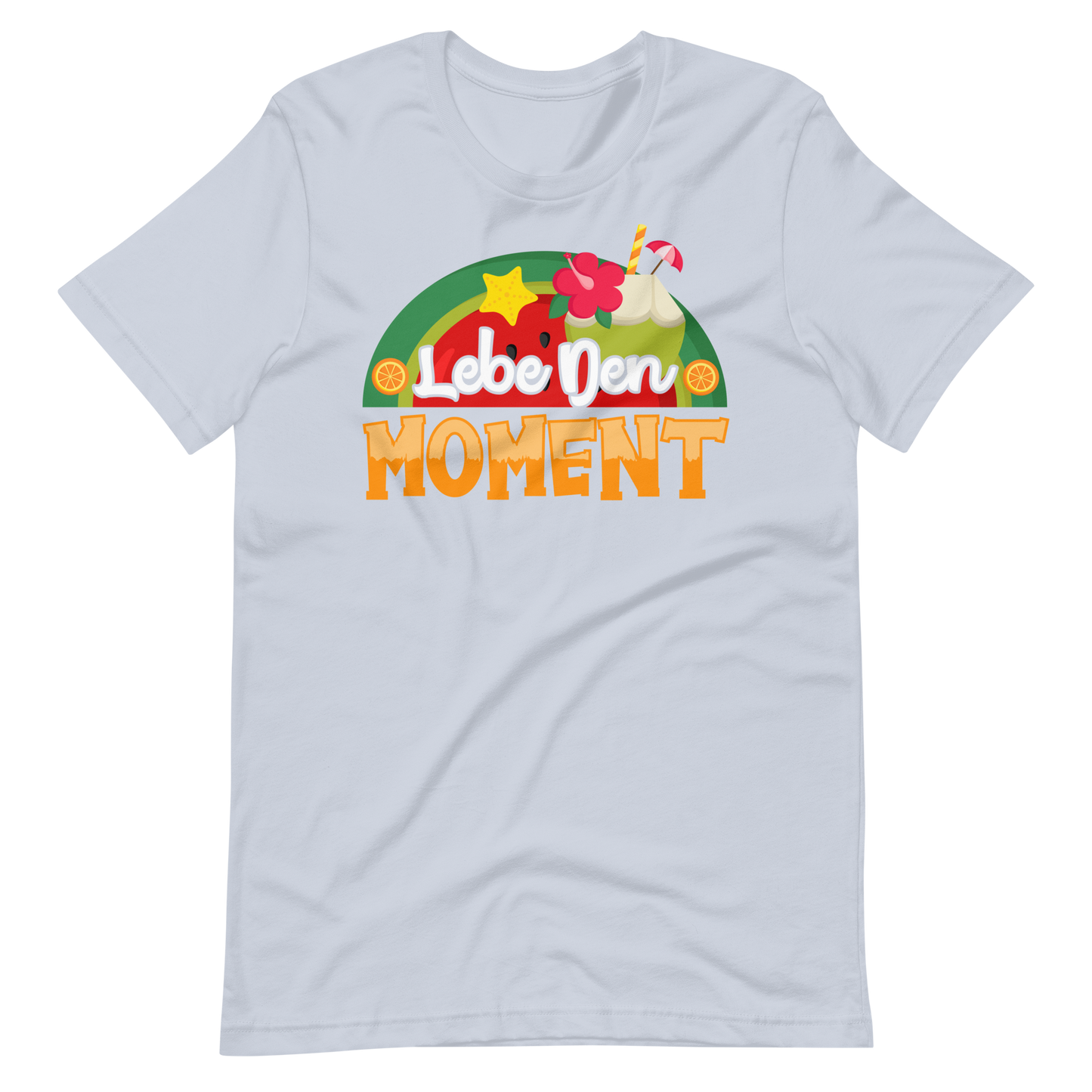 Sommer-T-Shirt "Moment leben!" | Positiver Style
