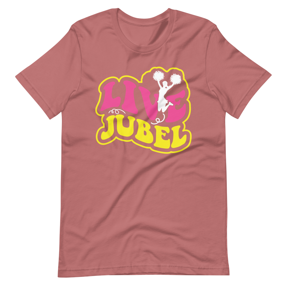 Live Jubel Cheer! T-Shirt für Damen und Mädchen