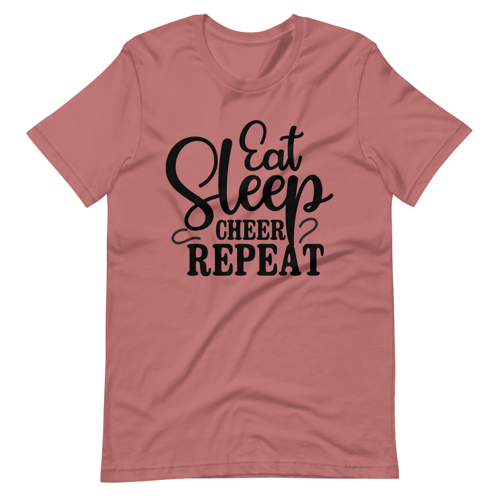 Eat Sleep Cheer Repeat T-Shirt - Lustiges Cheerleading-Shirt