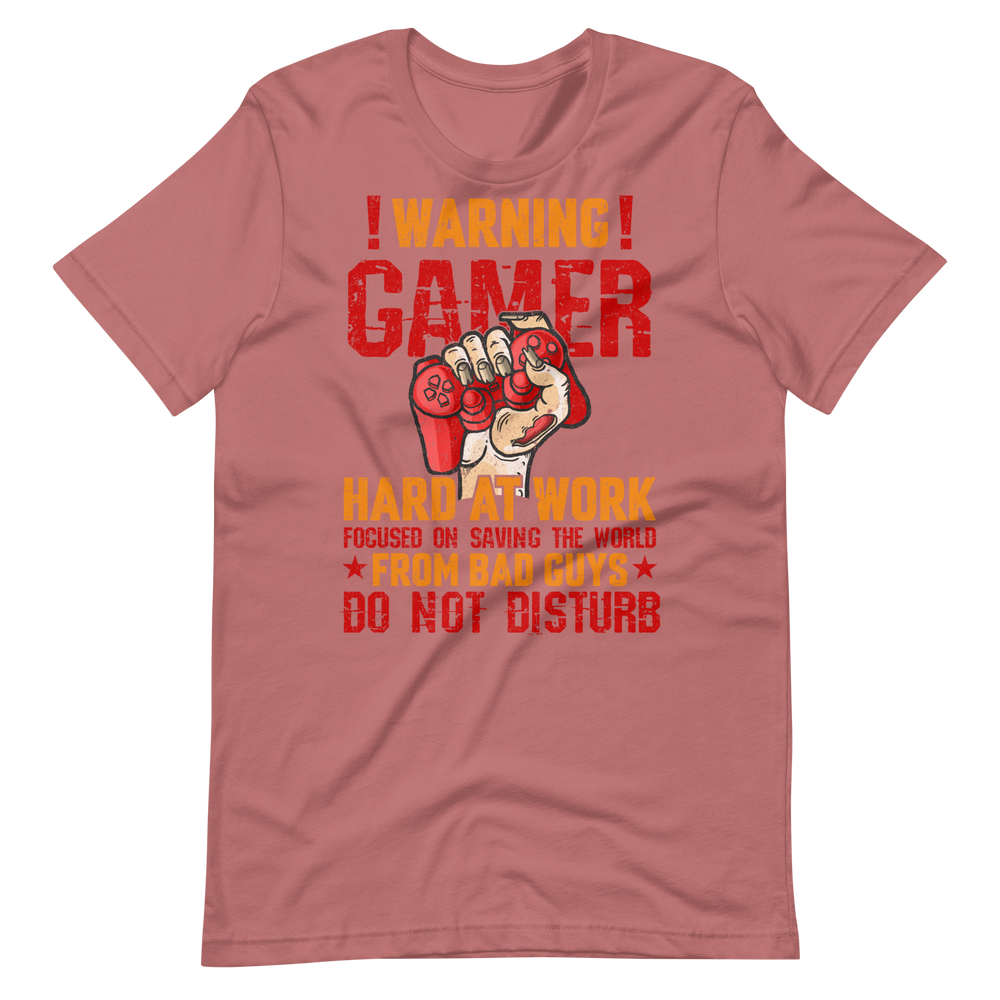 Gamer Hard at Work Shirt! Gaming T-Shirt Fun Gamer Gamelover Funny Working