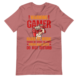 Gamer Hard at Work Shirt! Gaming T-Shirt Fun Gamer Gamelover Funny Working