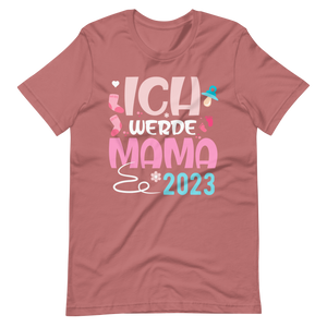 Lustiges T-Shirt "Ich werde Mama - 2023" für werdende Mütter