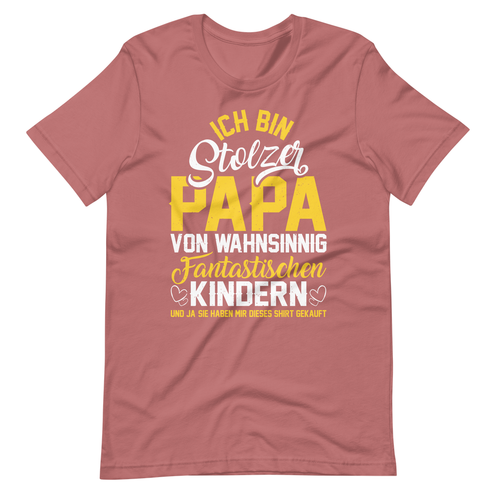 Stolzer Papa von fantastischen Kindern T-Shirt | Vatertagsgeschenk