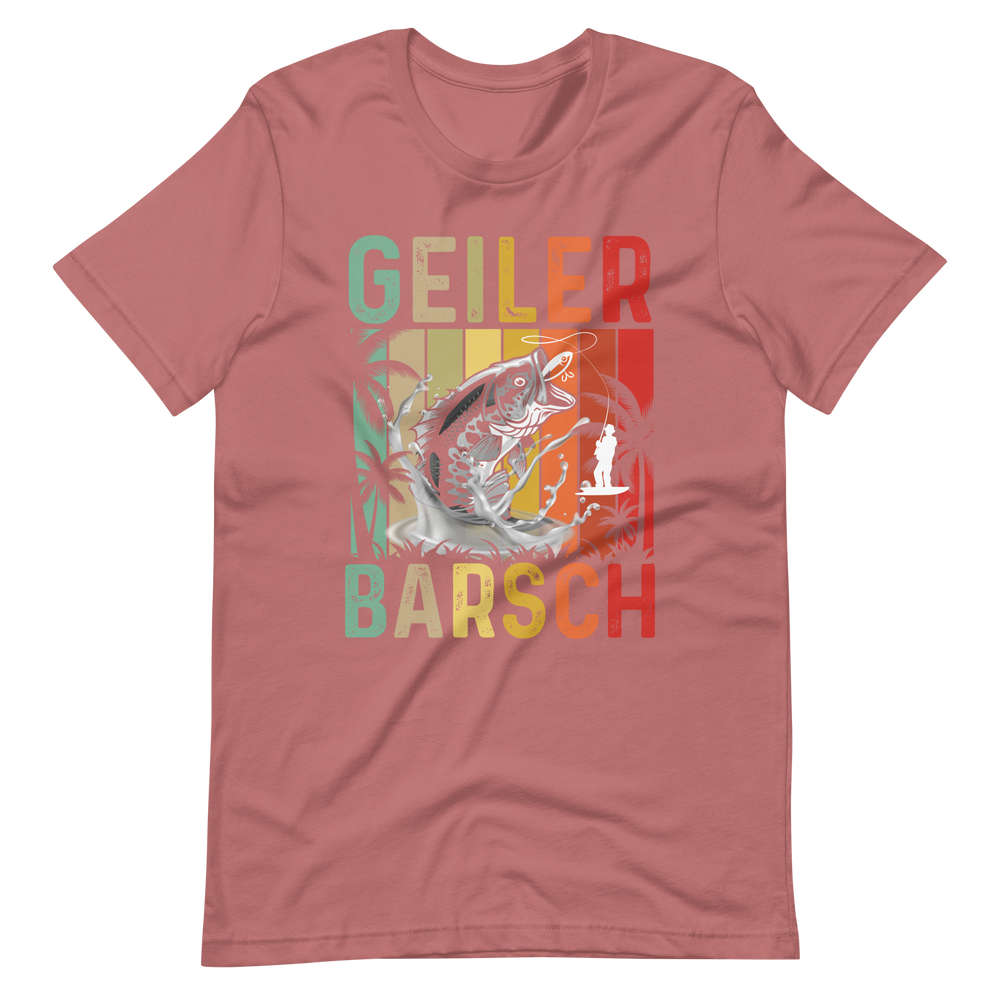 Kaufe jetzt mein T-Shirt "Geiler BARSCH - Barschangeln"