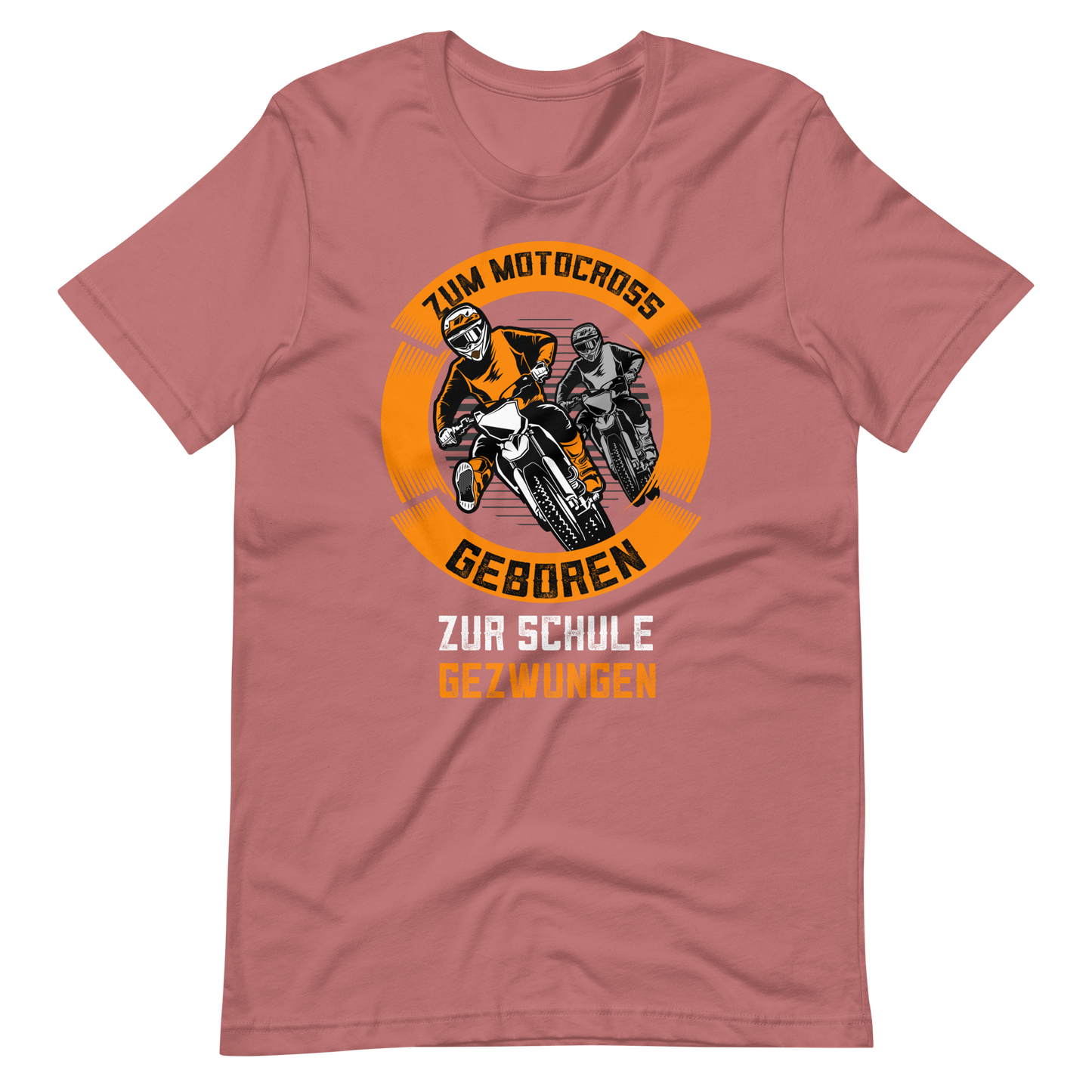 Vintage Motocross T-Shirt - Zum Motocross geboren, zur Schule gezwungen!