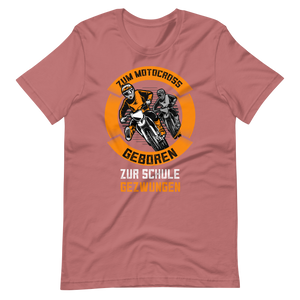 Vintage Motocross T-Shirt - Zum Motocross geboren, zur Schule gezwungen!