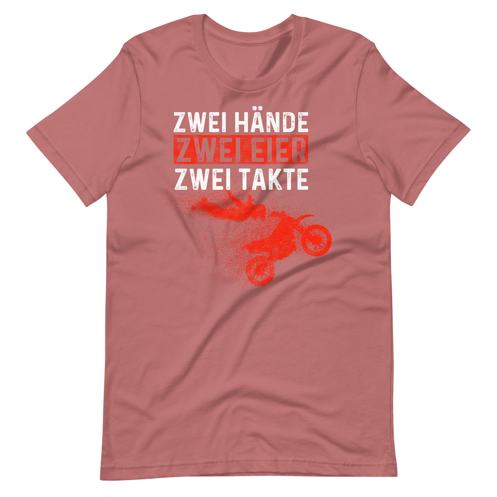 Motocross Action T-Shirt - Zwei Hände, Zwei Eier, Zwei Takte!