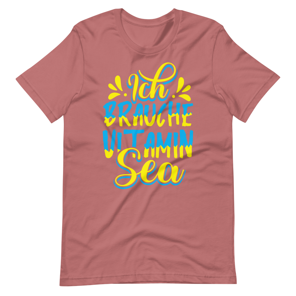 Lustiges T-Shirt "Vitamin SEA!" für Strandliebhaber | Baumwollqualität