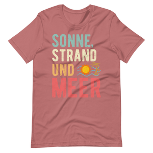 Sommer-T-Shirt "Sonne, Strand und MEER!" | Urlaubsfeeling pur
