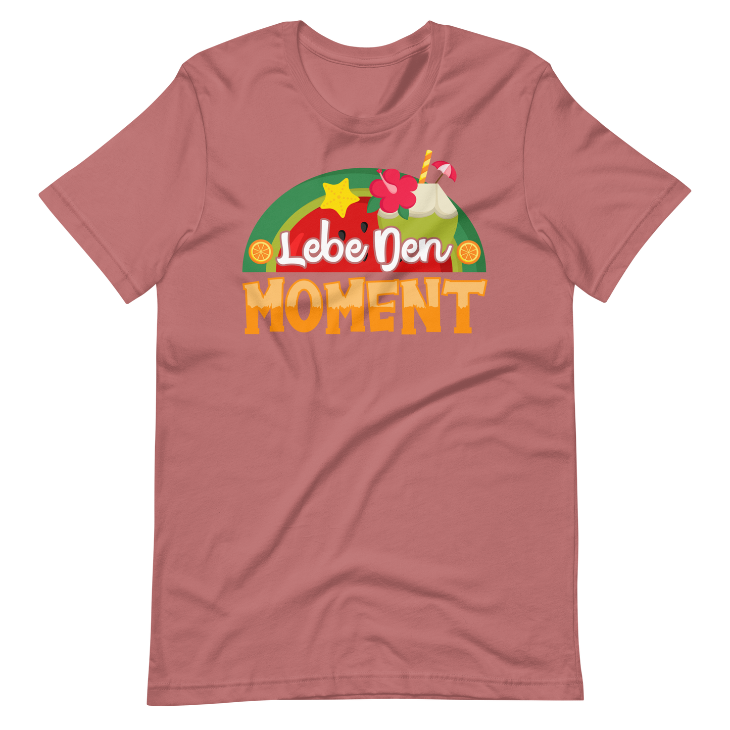 Sommer-T-Shirt "Moment leben!" | Positiver Style