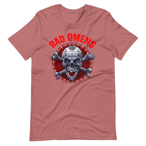 Coole T-Shirt Bad Omens! Totenkopf Style! | Unheilvoller Look