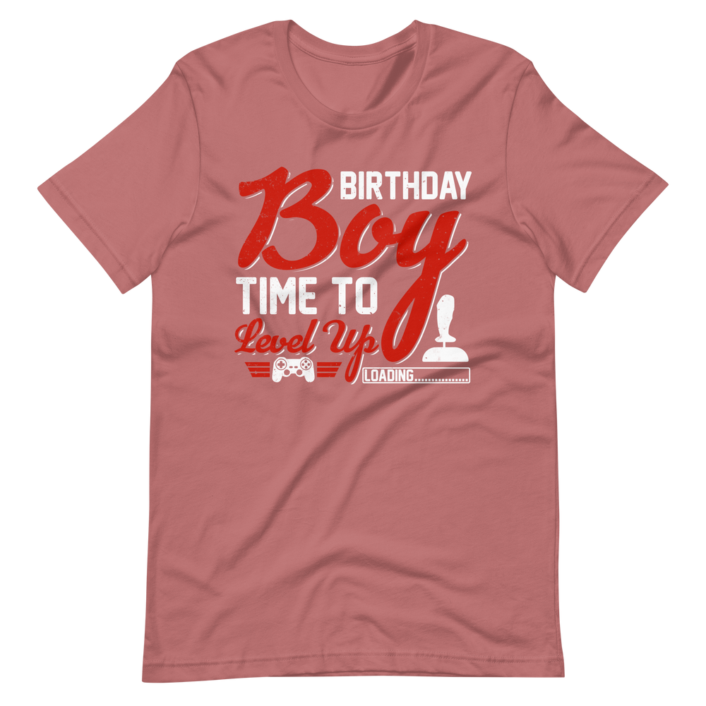 Lustiges Gamer-Shirt - Birthday Boy Time To Level Up - Gamer Shirts