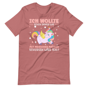 Lustiges T-Shirt "Ich wollte immer mit Menschen arbeiten, schubsen wäre toll" | Lustige Geschenkidee