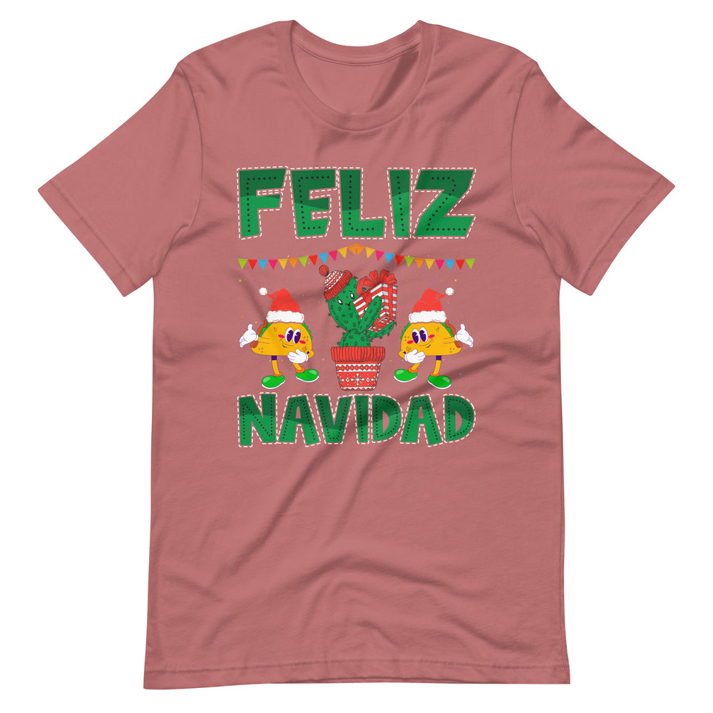 Frohe Weihnachten T-Shirt: Feliz Navidad, Merry Christmas