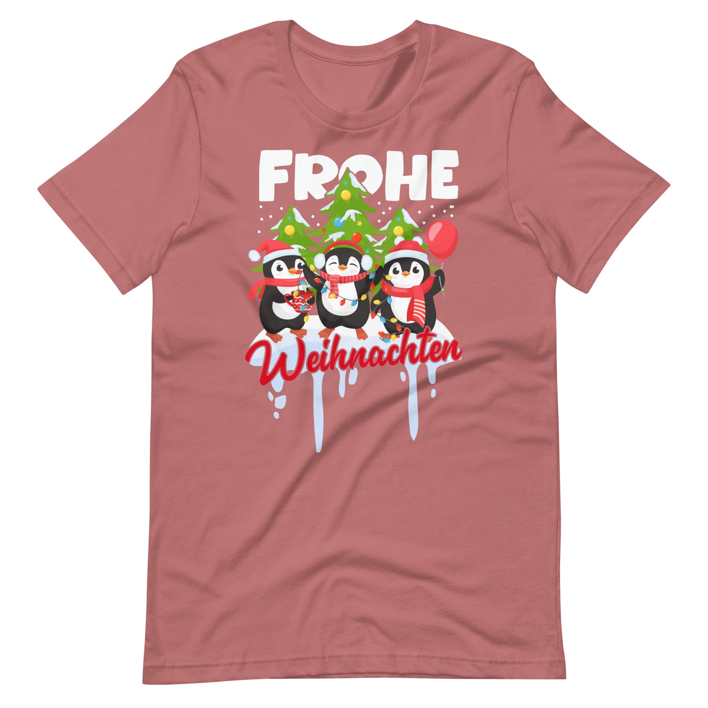 Frohe Weihnachten! Lustige Pinguine - Fröhliches Weihnachtsshirt