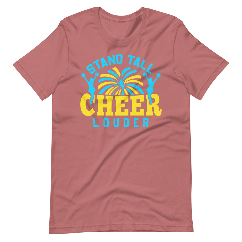 Steh groß, jubel lauter: T-Shirt mit inspirierendem Cheerleader-Spruch für Selbstbewusstsein