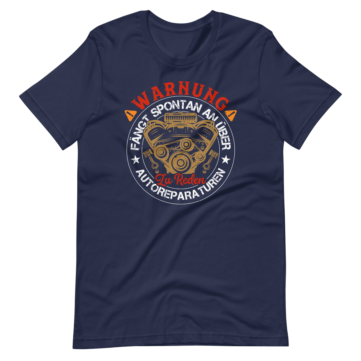 Warnung, spricht einfach so über Autoreparaturen T-Shirt - Lustige Auto Mechaniker Geschenkidee