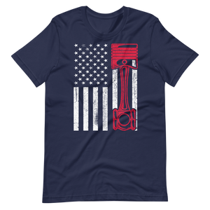 American Flag Muscle Car T-Shirt für Herren und Damen