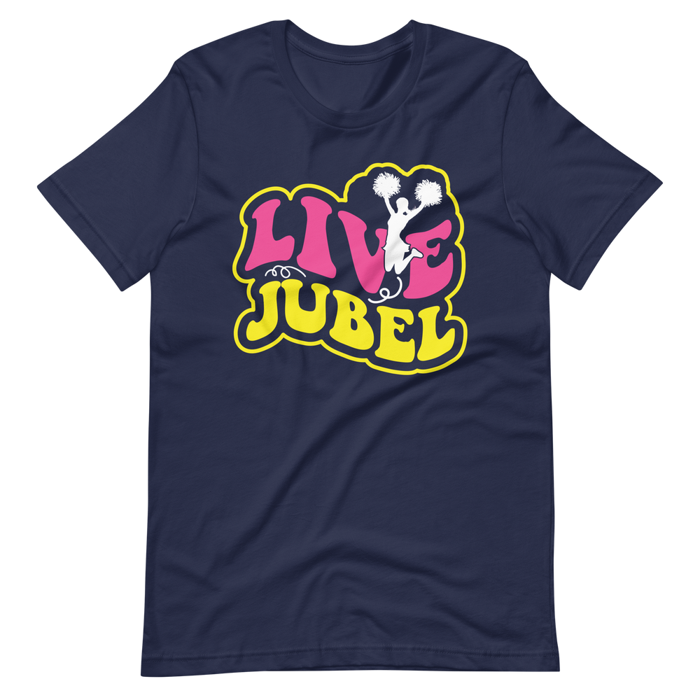 Live Jubel Cheer! T-Shirt für Damen und Mädchen