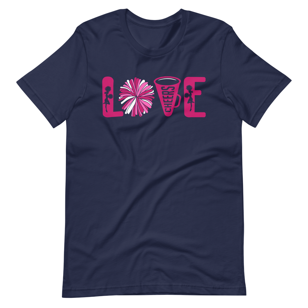 Love Cheerleading! T-Shirt für Damen und Mädchen