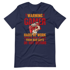 Gamer Hard at Work Shirt! Gaming T-Shirt Fun Gamer Gamelover Funny Working